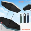 Ultra-light sun protection feather umbrella, three-fold sunshade and UV protection sun umbrella, sunny and rainy advertising umbrella, plain color, printable Specification image